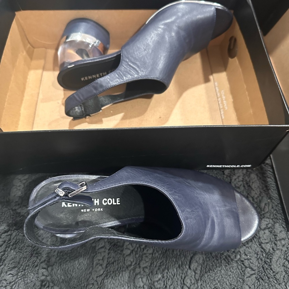 Kenneth Cole Women's Blue Slingback Heels